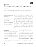 Báo cáo khoa học: Molecular and genetic characterization of osmosensing and signal transduction in the nematode Caenorhabditis elegans