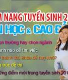 CẨM NANG TUYỂN SINH 2013 ĐẠI HỌC, CAO ĐẲNG - PHẦN 1