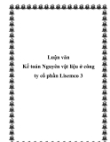 Luận văn Kế toán Nguyên vật liệu ở công ty cổ phần Lisemco 3