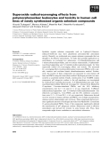 Báo cáo khoa học: Superoxide radical-scavenging effects from polymorphonuclear leukocytes and toxicity in human cell lines of newly synthesized organic selenium compounds