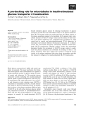 Báo cáo khoa học: A pre-docking role for microtubules in insulin-stimulated glucose transporter 4 translocation