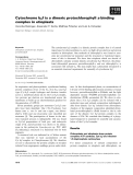 Báo cáo khoa học: Cytochrome b6f is a dimeric protochlorophyll a binding complex in etioplasts