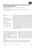 Báo cáo khoa học: Analysis of the regulatory motifs in eukaryotic initiation factor 4E-binding protein 1