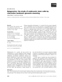 Báo cáo khoa học: Epigenetics: the study of embryonic stem cells by restriction landmark genomic scanning