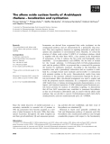 Báo cáo khoa học: The allene oxide cyclase family of Arabidopsis thaliana – localization and cyclization