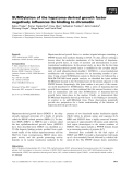 Báo cáo khoa học: SUMOylation of the hepatoma-derived growth factor negatively inﬂuences its binding to chromatin