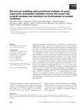 Báo cáo khoa học: Structural modeling and mutational analysis of yeast eukaryotic translation initiation factor 5A reveal new critical residues and reinforce its involvement in protein synthesis