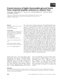 Báo cáo khoa học: Crystal structure of highly thermostable glycerol kinase from a hyperthermophilic archaeon in a dimeric form