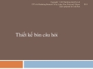 Thiết kế bản câu hỏi