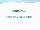 CHƯƠNG II HÀNG HÓA CÔNG CỘNG