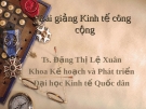 Bài giảng Kinh tế học công cộng