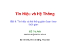 Tín Hiệu và Hệ Thống - Bài 9: Tín hiệu và hệ thống gián đoạn theo thời gian