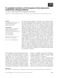 Báo cáo khoa học: A complete inventory of all enzymes in the eukaryotic methionine salvage pathway