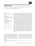 Báo cáo khoa học: Dynamics, stability and iron-binding activity of frataxin clinical mutants
