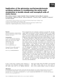 Báo cáo khoa học: Implication of the glutamine synthetase ⁄glutamate synthase pathway in conditioning the amino acid metabolism in bundle sheath and mesophyll cells of maize leaves