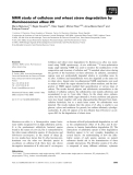 Báo cáo khoa học: NMR study of cellulose and wheat straw degradation by Ruminococcus albus 20