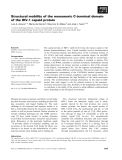 Báo cáo khoa học: Structural mobility of the monomeric C-terminal domain of the HIV-1 capsid protein