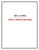 Đề cương môn khoa học chính trị 