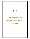 Đề tài quy trình kiểm toán trong kiểm toán nội bộ ở Việt Nam