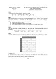 ĐỀ THI MÔN TÓAN RỜI RẠC & LÝ THUYẾT ĐỒ THỊ LỚP: LT2011-Lần 1-Đề 1