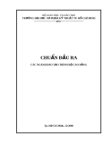 CHUẨN ĐẦU RA  CÁC NGÀNH ĐÀO TẠO TRÌNH ĐỘ CAO ĐẲNG TRƯỜNG ĐẠI HỌC SƯ PHẠM KỸ THUẬT