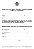 DICHIARAZIONE SOSTITUTIVA DI CERTIFICAZIONE