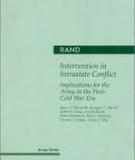 Intervention In Intrastate Conflict - Implications For The Army In The Post-cold War Era