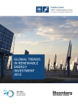 GLOBAL TRENDS IN RENEWABLE ENERGY INVESTMENT 2012