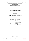 Đồ án môn học Hệ thống nhúng - Đề tài "Chuông Báo Tiết Học"