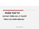 Lịch sử học thuyết kinh tế  - Chương 9: Học thuyết kinh tế của trường phái tân cổ điển