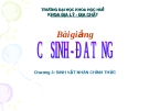 Chương 3: SINH VẬT NHÂN CHÍNH