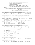 Đề kiểm tra giữa HK Toán (2009 - 2010) - Kèm Đ.án