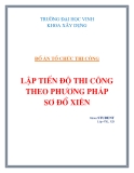 Đồ án tổ chức thi công Lập tiến độ thi công theo phương pháp sơ đồ xiên