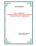 Báo cáo thực tập "Báo cáo tổng quan tình hình tài chính tại Ngân hàng Vietinbank, chi nhánh Cẩm Phả - Quảng Ninh"