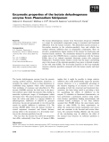 Báo cáo khoa học: Enzymatic properties of the lactate dehydrogenase enzyme from Plasmodium falciparum