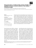 Báo cáo khoa học: Characterization of chitinase-like proteins (Cg-Clp1 and Cg-Clp2) involved in immune defence of the mollusc Crassostrea gigas