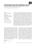 Báo cáo khoa học: Characterization and structural modeling of a new type of thermostable esterase from Thermotoga maritima