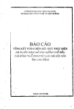 Báo cáo:Tổng kết thực hiện kết quả toàn diện dự án xây dựng mô hình xưởng chế biến chè đắng khổ đinh trà loại trà đặc sản tỉnh Cao Bằng  