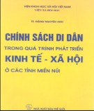 Chính sách di dân trong quá trình phát triển kinh tế - xã hội ở các tỉnh miền núi - TS. Đặng Nguyên Anh