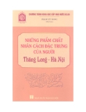 Chương trình khoa học cấp nhà nước - Phẩm chất nhân cách đặc trưng của người Thăng Long - Hà Nội