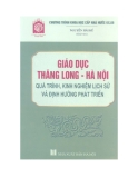 Giáo dục Thăng Long Hà Nội quá trình, kinh nghiệm lịch sử và định hướng phát triển