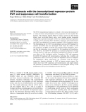 Báo cáo khoa học: UXT interacts with the transcriptional repressor protein EVI1 and suppresses cell transformation