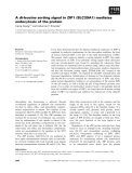 Báo cáo khoa học: A di-leucine sorting signal in ZIP1 (SLC39A1) mediates endocytosis of the protein