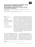 Báo cáo khoa học: Knock-out of the chloroplast-encoded PSI-J subunit of photosystem I in Nicotiana tabacum PSI-J is required for efﬁcient electron transfer and stable accumulation of photosystem I