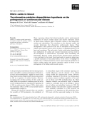 Báo cáo khoa học:  Nitric oxide in blood The nitrosative–oxidative disequilibrium hypothesis on the pathogenesis of cardiovascular disease