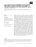 Báo cáo khoa học: The C-terminal region of CHD3/ZFH interacts with the CIDD region of the Ets transcription factor ERM and represses transcription of the human presenilin 1 gene