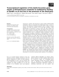 Báo cáo khoa học: Transcriptional regulation of the desferrioxamine gene cluster of Streptomyces coelicolor is mediated by binding of DmdR1 to an iron box in the promoter of the desA gene