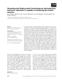 Báo cáo khoa học: Synechocystis DrgA protein functioning as nitroreductase and ferric reductase is capable of catalyzing the Fenton reaction