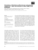 Báo cáo khoa học: Stimulation of ﬁbroblast proliferation by neokyotorphin requires Ca2+ inﬂux and activation of PKA, CaMK II and MAPK/ERK