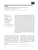 Báo cáo khoa học: Physico-chemical properties of molten dimer ascorbate oxidase